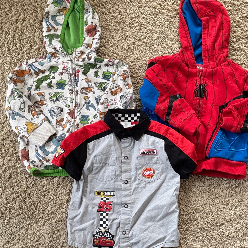 Kids Character Hoodies and Shirt Set